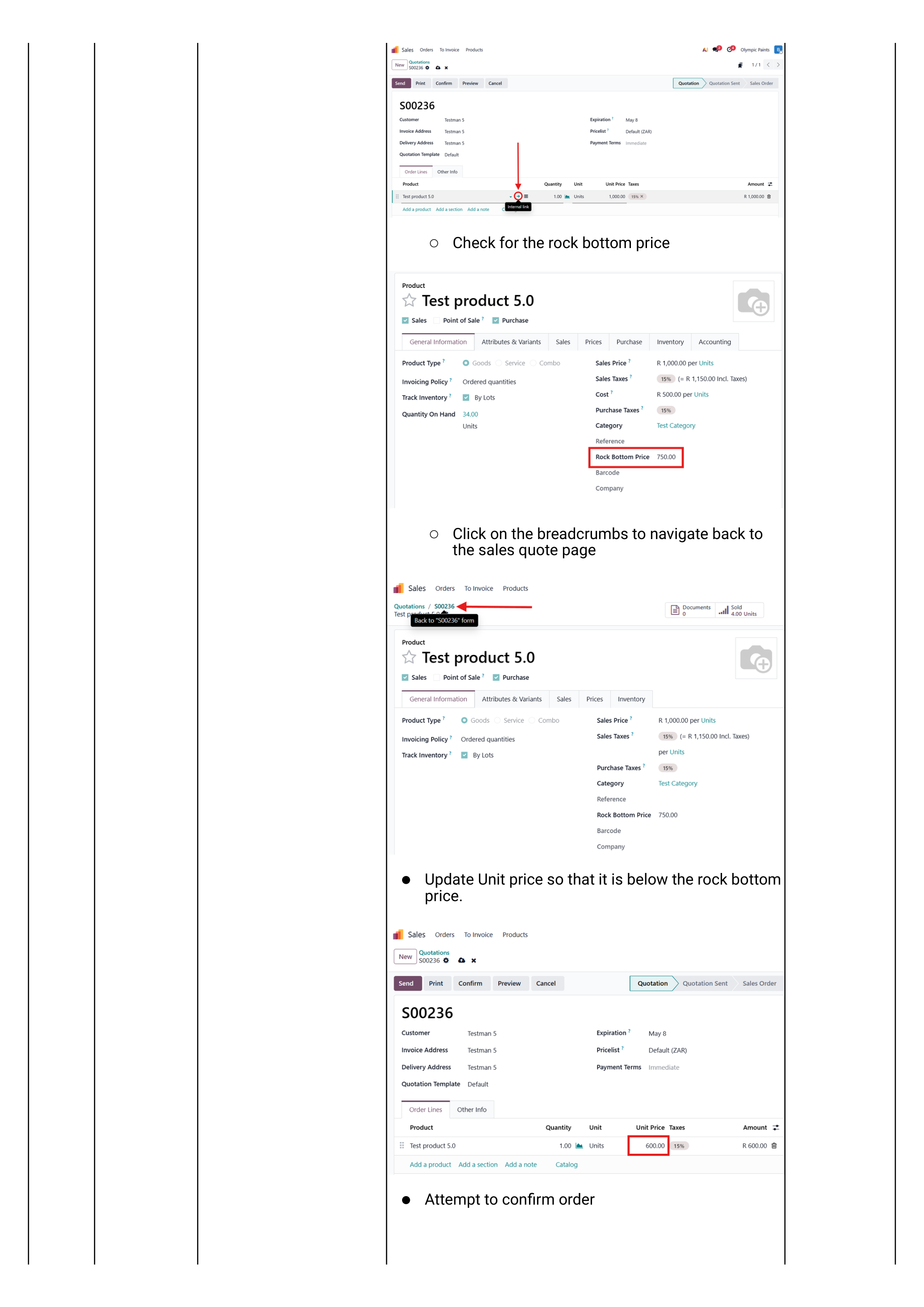 Sprint 2 — rock-bottom price violation error