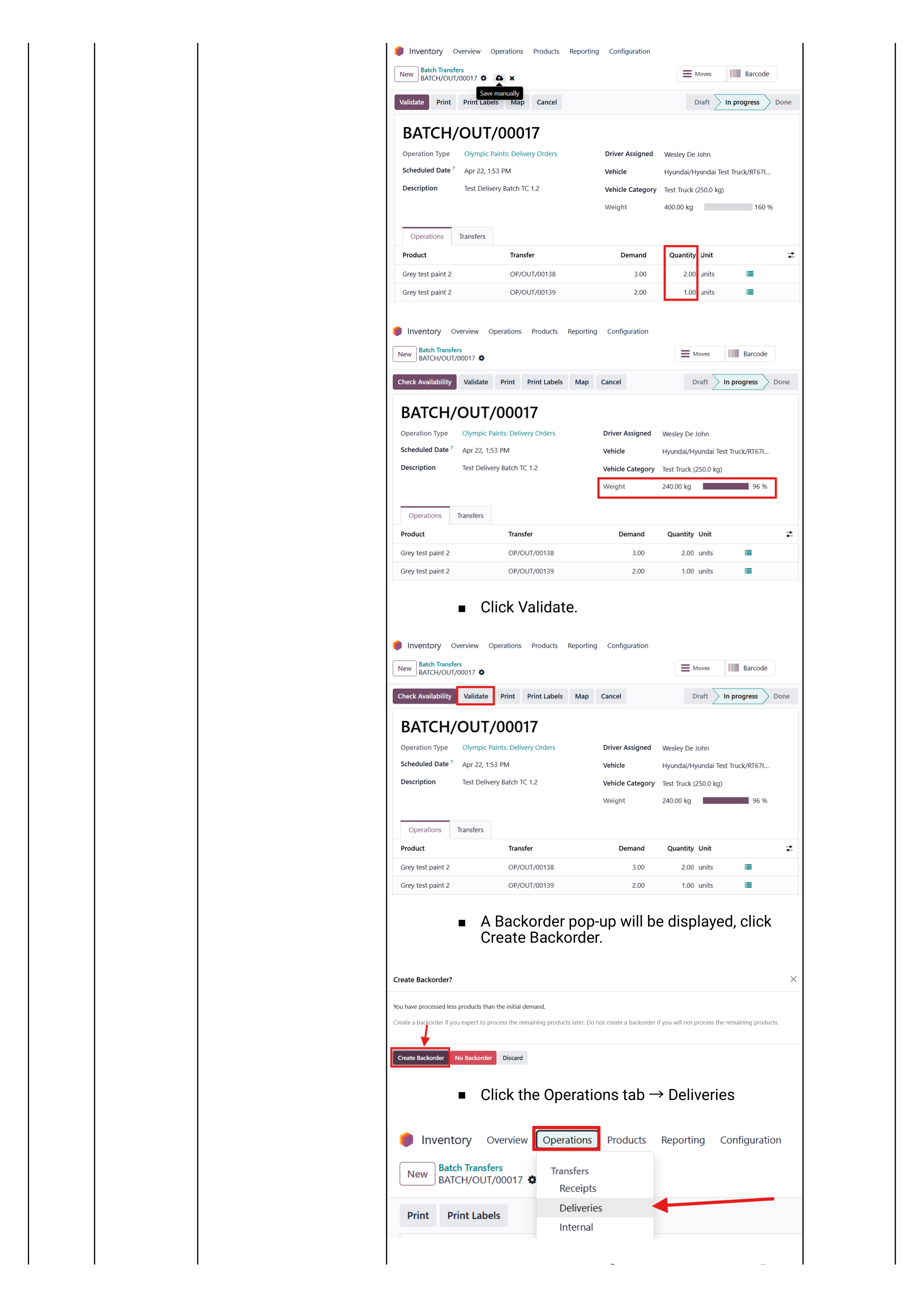 Sprint 5 — backorder pop-up